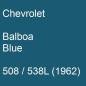 Preview: Chevrolet, Balboa Blue, 508 / 538L (1962).